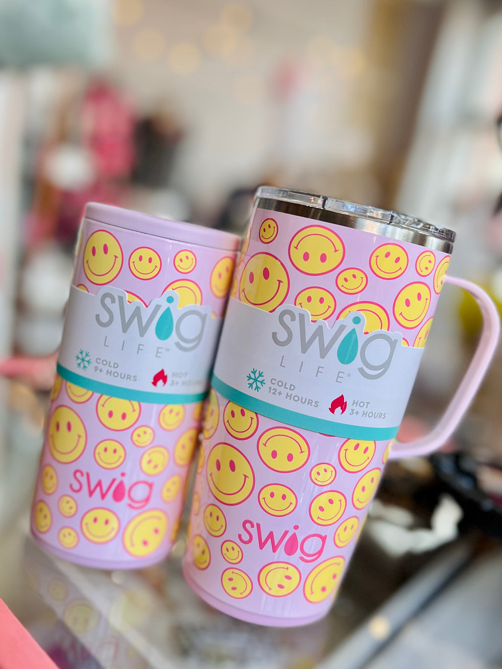 SWIG - Smiley Face Skinny Can Cooler – The Pink Leopard