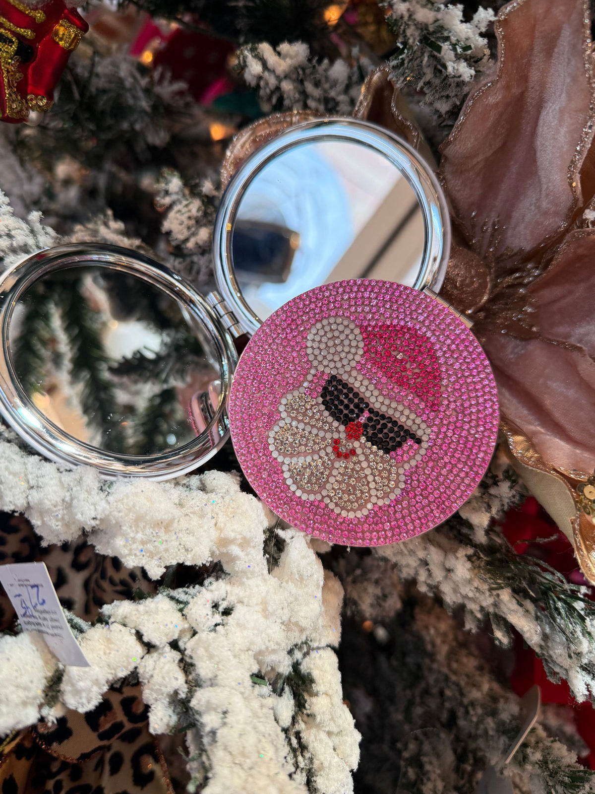 Bling Christmas Compact Mirrors