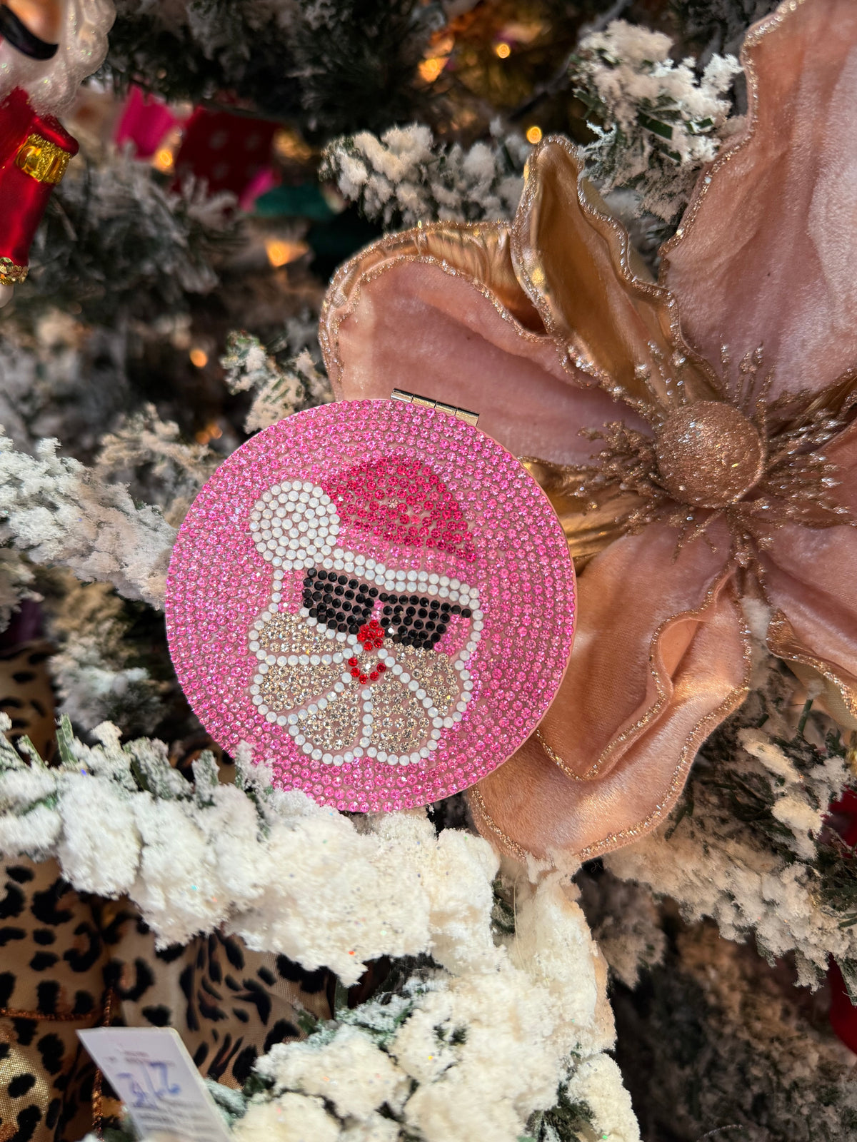 Bling Christmas Compact Mirrors