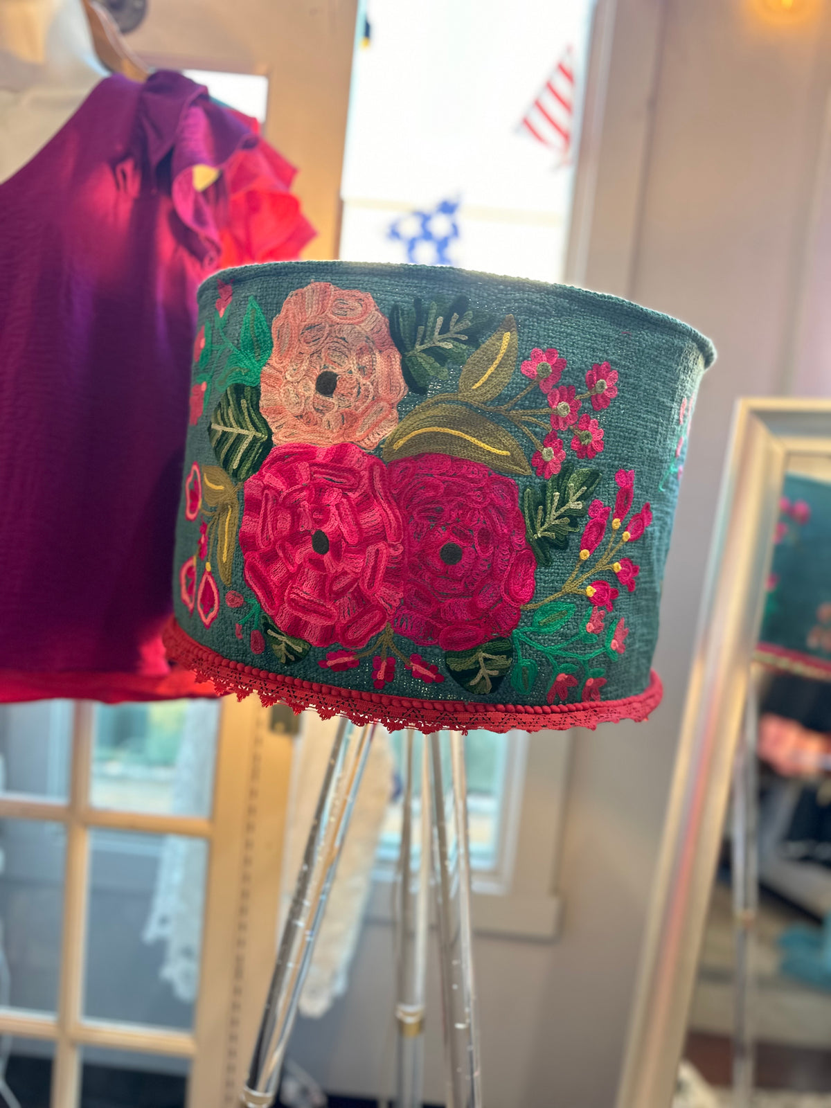 Embroidered Lamp Shades