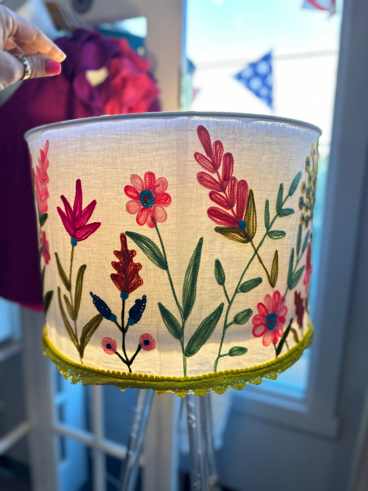 Embroidered Lamp Shades