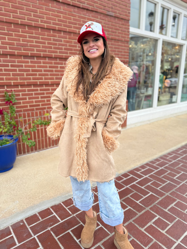 Nights in Nashville Suede Coat