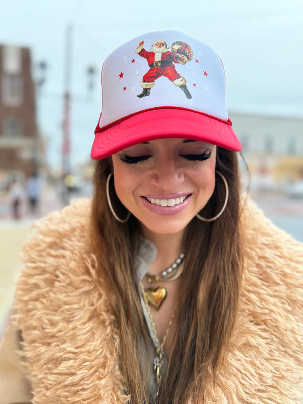 Disco Santa Trucker Cap