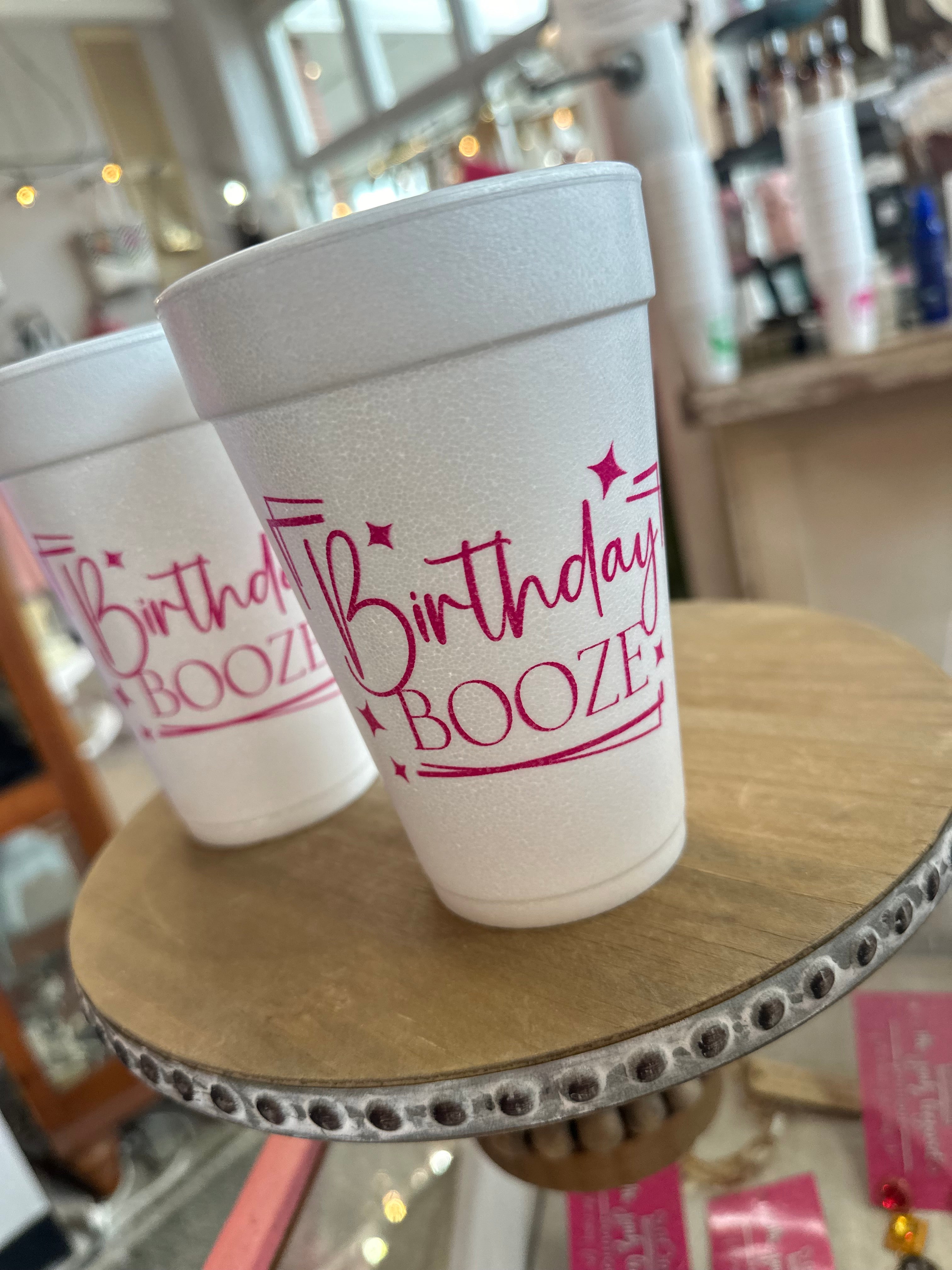 Hot Styrofoam Birthday Cups, Birthday Weekend, Chippin Dippin Margarita Sippin, Birthday Foam Cups (20009)