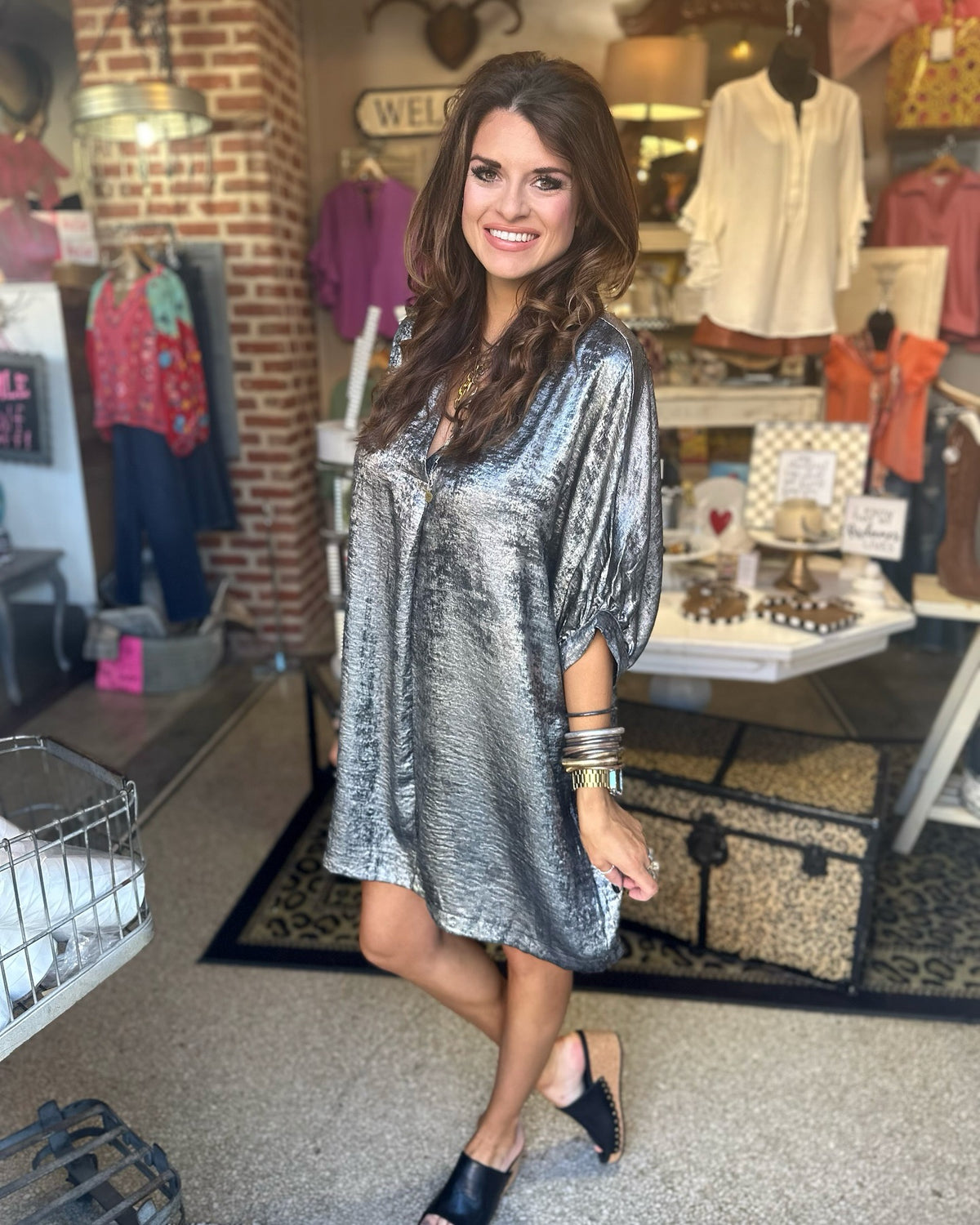 Gun Metal Glam Dress