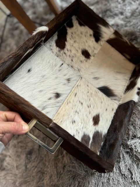 COWHIDE TRAY