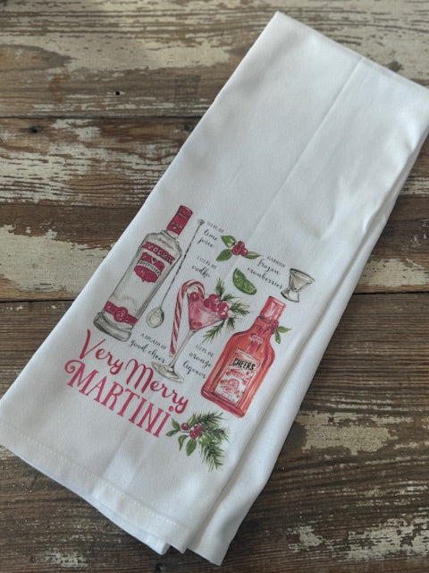 Very Merry Martini - Kitchen Towel