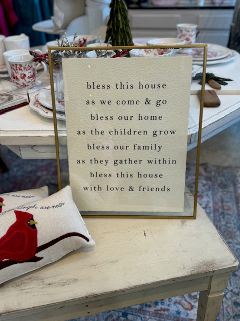 Bless this House Wall Plaque