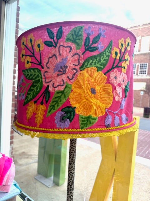 Embroidered Lamp Shades