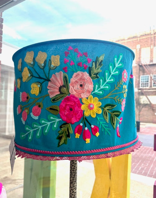 Embroidered Lamp Shades