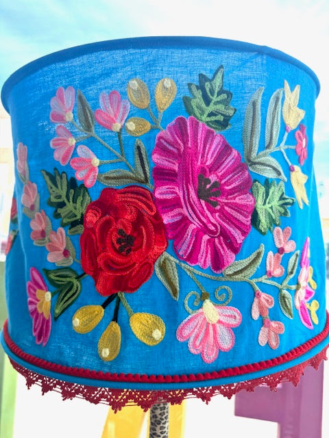 Embroidered Lamp Shades