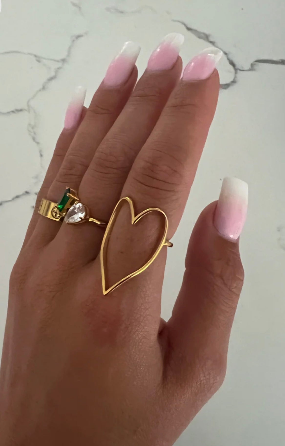 Gold Heart Ring