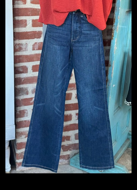 The Presley High Waisted Dark Denim Jeans