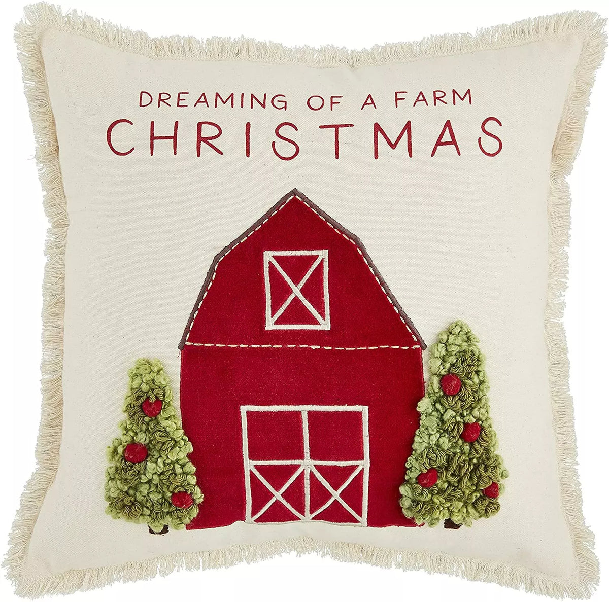 Dreaming of a Farm Christmas Pillow