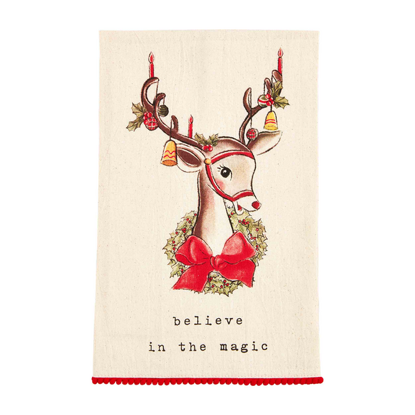 Believe In the Magic - Reindeer towel