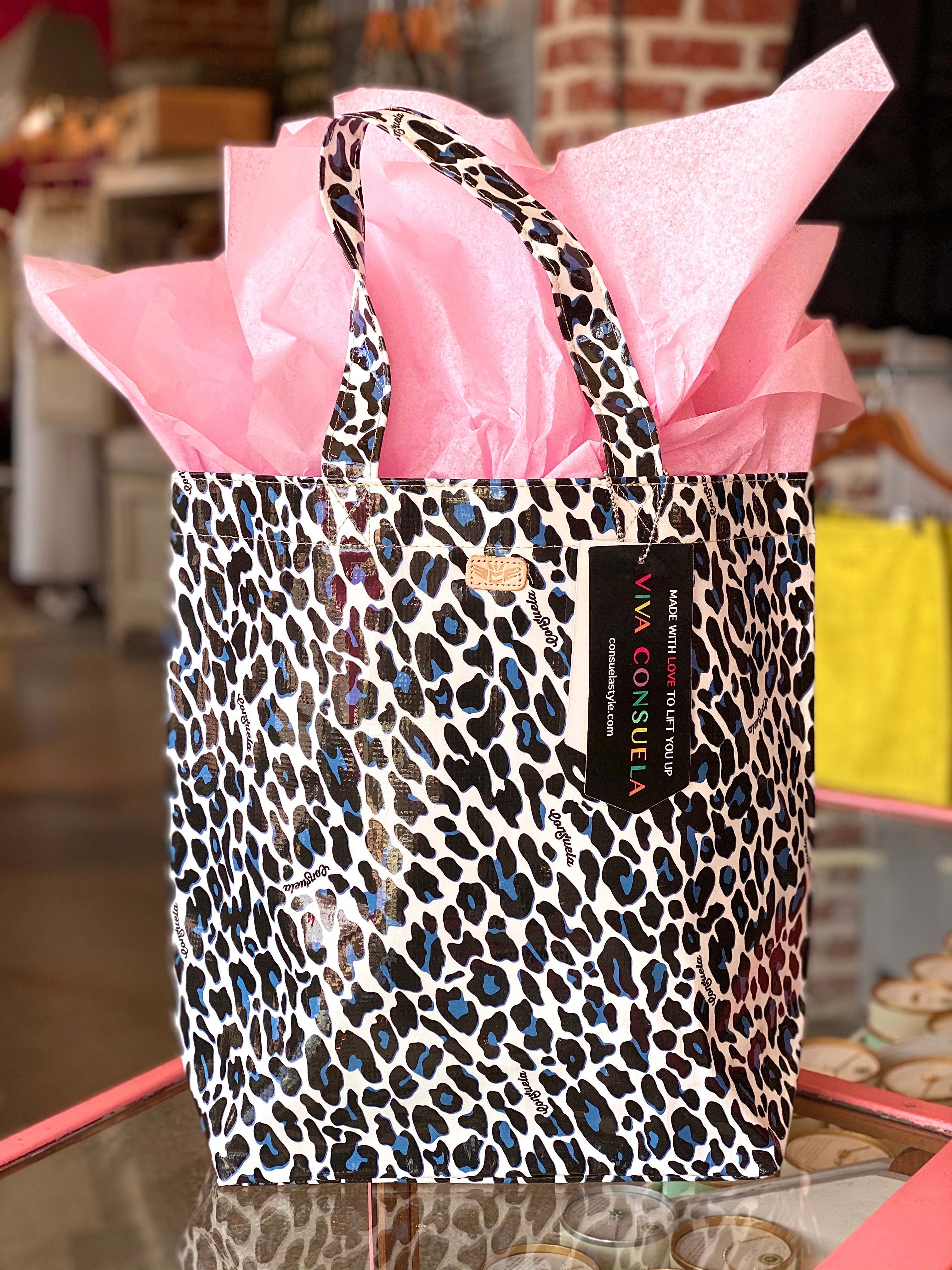 Consuela leopard sale tote